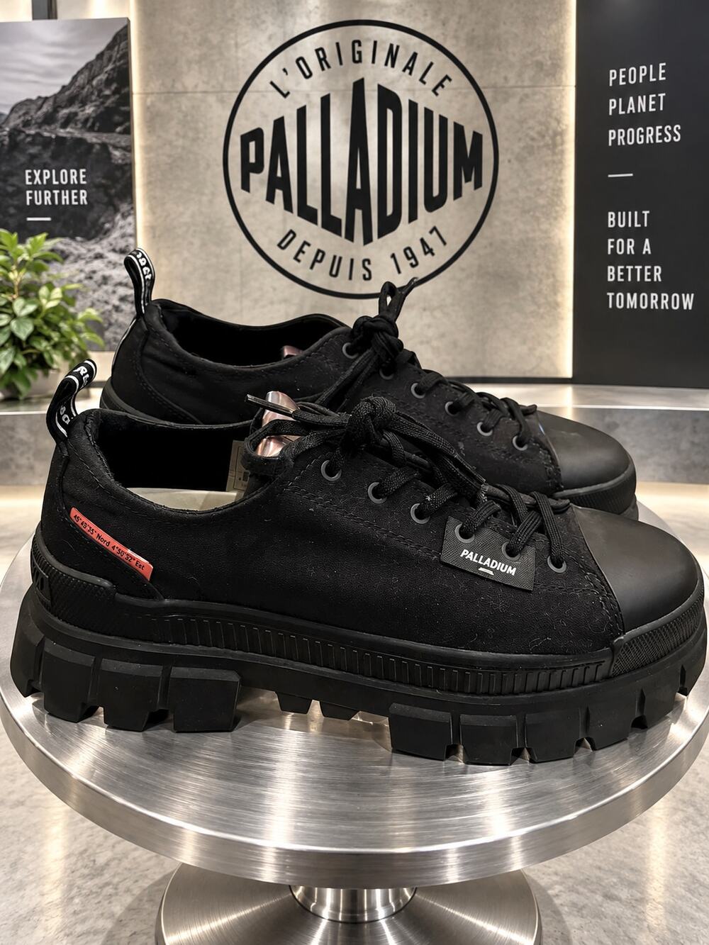 Palladium Revolt Lo TX Black Chunky Platform Sneakers Women’s 1